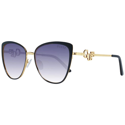 Guess Gf6141 01B Shiny Black Gradient Smoke Sunglasses